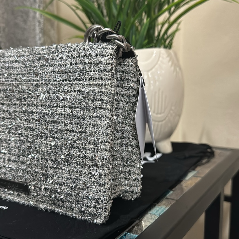 Kurt Geiger Small Shoreditch Metallic Tweed Crossbody Bag - Picture 13 of 13